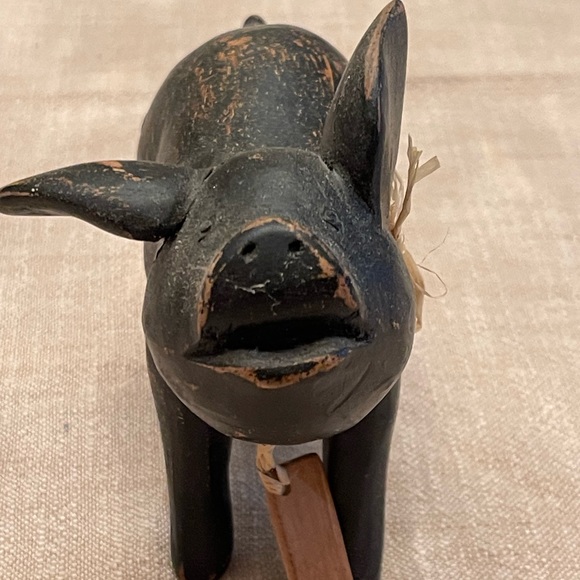 Etta wooden pig, absolutely adorable in excellent condition - Picture 3 of 5